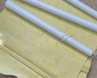 Custom Vinyle Roller Shades -- 3 available! Photo 1 of 2.