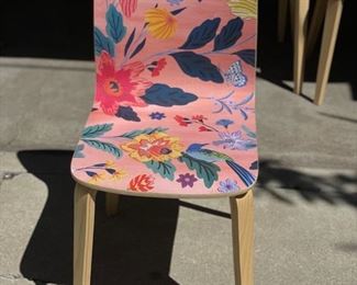 Sylvie Tamsin Dining Chair - Birds. Measures 17" W x 20" D x 34" H with 18" Seat Height. Photo 6 of 8.