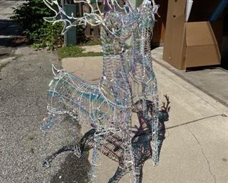 Pair of Reindeer Lawn Decor. Photo 1 of 2.