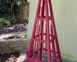 Red Tripod Trellis.