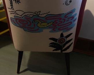 Anthropologie Imagined World Petite Pink Accent Chair. Measures 30”H x 26” W x 30” D. Photo 2 of 2.