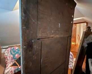 18th Century Swedish Painted and Parcel-Gilt Pier Mirror. Beveled Mirror rests below the crest, decorated with a bas-relief classical profile portrait of a Gentleman. Measures 73" H x 32.25" W. Photo 3 of 4.