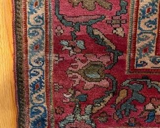Antique Persian Malayer with Scorpian Border. Circa 1880 - 1890. Measures 6' 9" x 5' 1". Photo 3 of 4.