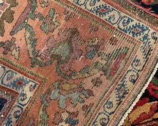 Antique Persian Malayer with Scorpian Border. Circa 1880 - 1890. Measures 6' 9" x 5' 1". Photo 4 of 4.