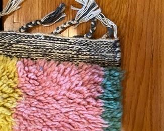 Vintage Swedish Rya Shag Rug. Measures 5’ x 6' 4". Photo 2 of 2.