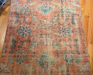 Vintage Persian Rug (Turkey). Measures 3' W x 7’ 10”. Photo 1 of 3.