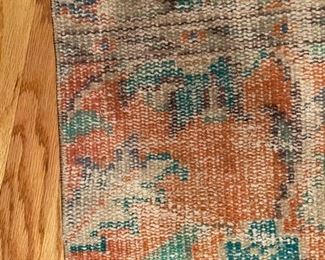 Vintage Persian Rug (Turkey). Measures 3' W x 7’ 10”. Photo 2 of 3. ”