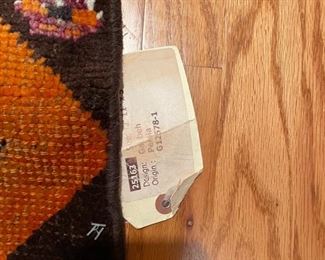 Vintage Mid-20th Century Persian Tribal Style Gabbeh Rug (Iran). Hand-knotted wool. Measures 35" W x 60" L. Photo 2 of 2.