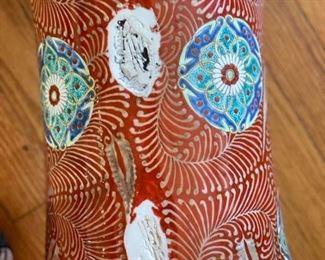 Extra Large Asian Dragon Urn Vase. Measures 28" H with 14" Opening. Photo 3 of 5.