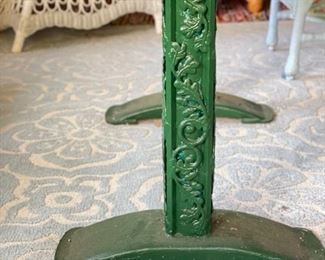 Green Dining Table & Set of 6 Wicker Chairs. Table Measures 56" x 30" x 29" H. Photo 5 of 8.