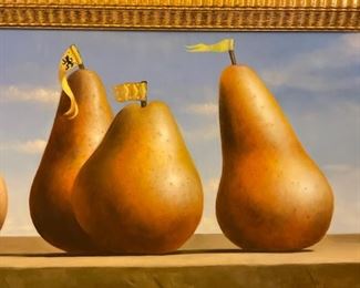 James Tormey, "Pearade." Oil on canvas. Measures 43" W x 11.5" H. Photo 2 of 3.