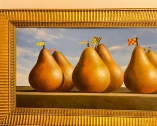 James Tormey, "Pearade." Oil on canvas. Measures 43" W x 11.5" H. Photo 3 of 3.