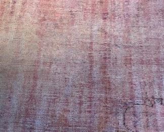 Vintage Handmade Turkish Pink Rug. Measures 9' 8" x 6' 4". Photo 1 of 2.