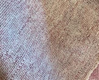 Vintage Handmade Turkish Pink Rug. Measures 9' 8" x 6' 4". Photo 2 of 2