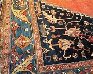 Vintage Serapi Heriz Rug. Measures 11' x 14' Photo 5 of 8.