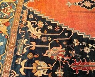 Vintage Serapi Heriz Rug. Measures 11' x 14' Photo 4 of 8.