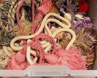 Sample of Myriad Curtain Tie Backs.