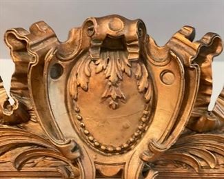 Antique Quilt Wood Mirror. Measures 48" W x 63" H. Photo 2 of 3.