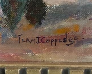 Fern Isabel Coppedge Oil on Canvas. Measures 12" x 12". Photo 2 of 2.