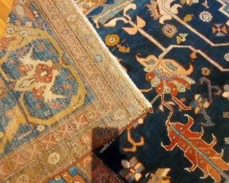 Vintage Serapi Heriz Rug. Measures 11' x 14' Photo 8 of 8.