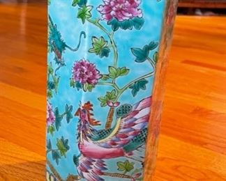 Vintage Chinoiserie Dragon Vase. Measures 10.75" H x 5" D. Photo 2 of 4.