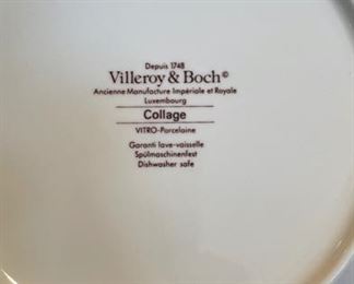 Set of 7 Villeroy & Boch Collage Salad Plates. Photo 2 of 2.