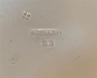 Nankin Jar. Set of 8 Flow Blue Dinner Plates. Photo 3 of 3.