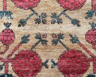 Vintage Khotan Rug. Measures 6.75" x 9.75." Photo 2 of 4.