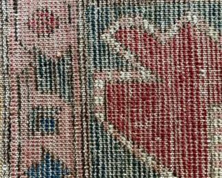 Vintage Khotan Rug. Measures 6.75" x 9.75." Photo 4 of 4.