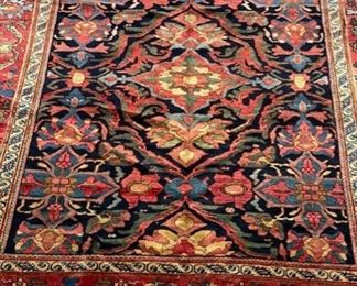 Antique Persian Malayer with Scorpian Border. Circa 1880 - 1890. Measures 6' 9" x 5' 1". Photo 1 of 4.