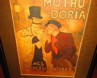Re-print of "Mothu et Doria" by Alexandre Steinlen, 1893