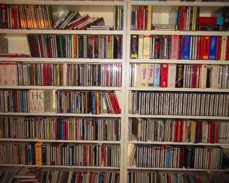 Extensive compact disc collection of classical music