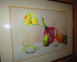 Original still life watercolor by Judy Watson