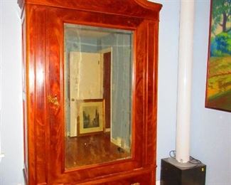 Large antique French armoire in the Rococo style, circa 1860