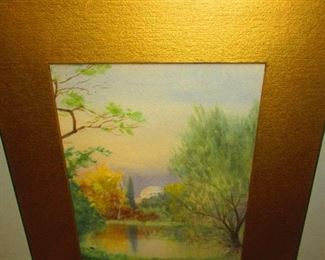 Watercolor painting of the Capitol Building, Washington D.C. by Zulma Delacey Steele