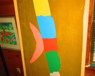 Mostly Mozart large format festival poster by Jack Bush, 1974