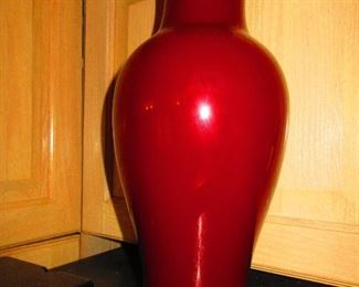 Oxblood style vase