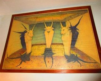 Original graphite and mixed media painting by Gary Spinosa