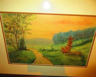 F.S. Martic watercolor landscape