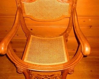 Oak hall chair