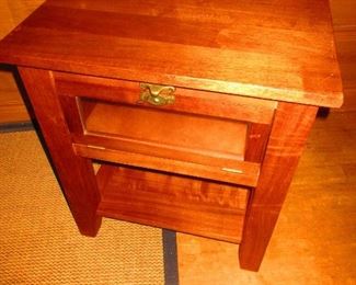 Contemporary cherry nightstand