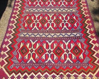 Hand woven rug