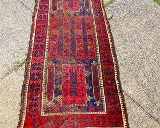 Hand woven rug