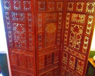 Teak screen