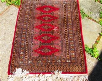 Hand woven rug
