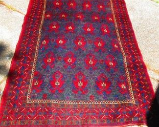 Hand woven rug