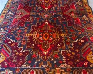 Hand woven rug