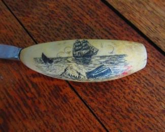 Detail of Scrimshaw