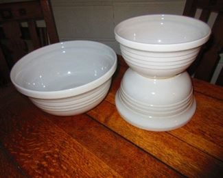 Blanc de chine mixing bowls