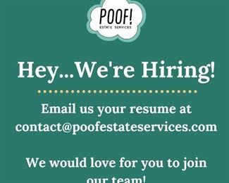 We Are Hiring